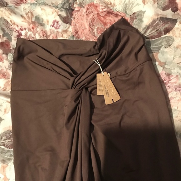 SKIMS Signature Swim Sarong Skirt Size Medium - Picture 2 of 4